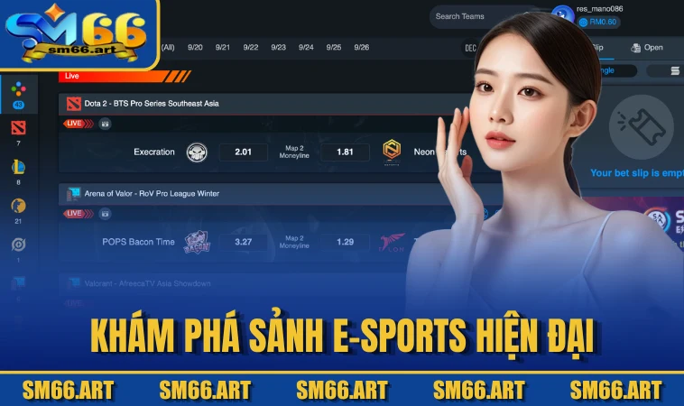 Khám phá sảnh E-sports hiện đại